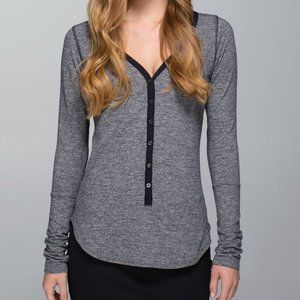Lululemon Long Sleeve Henley Shirt